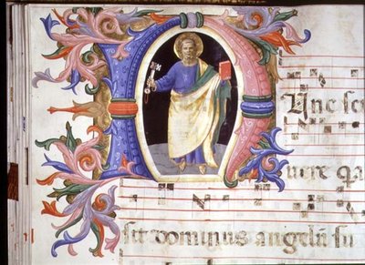 Ms 558 f.60v Historikert initial 