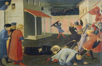 Martyrdøden til San Marco, detalj av predellaen, Tabernacle of the Linen Drapers av Fra (c.1387 1455) Angelico