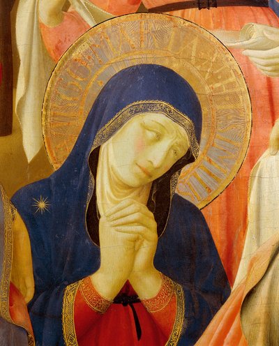 Avsetning fra kors eller altertavle av hellig treenighet, ca. 1432, av Giovanni da Fiesole kjent som Fra Angelico (1400-cirka 1455), tempera på tre av Fra (c.1387 1455) Angelico