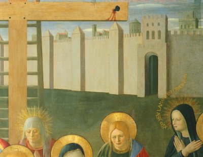 Innfelt som viser Kristi sorg, panel fra Armadio degli Argenti (sølvkiste) med Jesu liv av Fra (c.1387 1455) Angelico