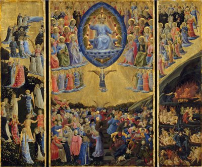 Das Jüngste Gericht (Flügelaltar, Anfang 15. Jahrhundert) von Fra  Angelico