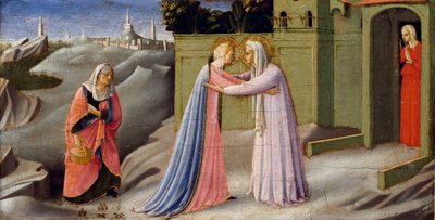 Die Heimsuchung (Altarbild), Gemälde von Fra Angelico, ca. 1440 von Fra  Angelico