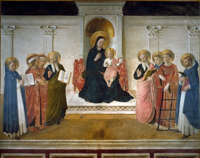 Jungfrau der Schatten oder Heilige Konversation von Fra  Angelico