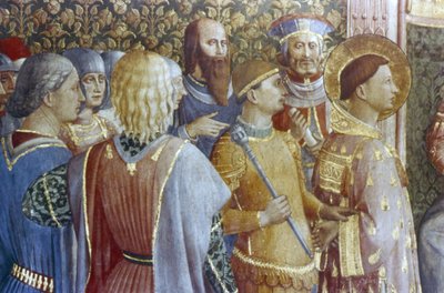 Fordømmelsen av St. Lawrence av keiser Valerian av Fra (c.1400 55) Angelico
