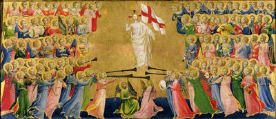 Christ Glorified in the Court of Heaven, 1423-24 (tempera på panel) (for detaljer se 90799) av Fra Angelico