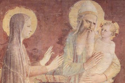 Presentasjonen i tempelet, detalj av Fra Angelico
