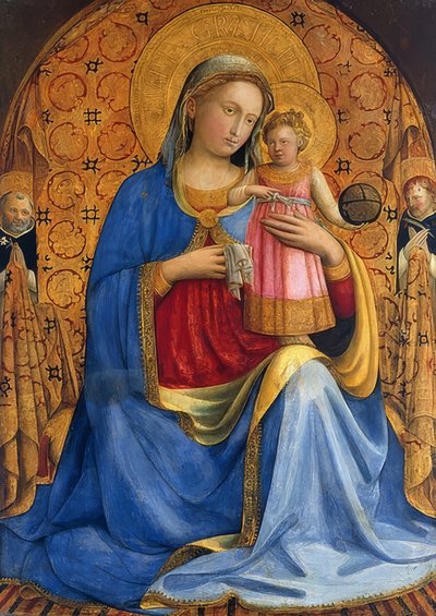 Maria med barnet. Rundt 1433 av Fra Angelico