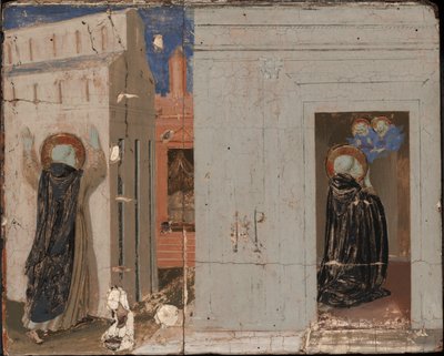 Visjonen til pave Innocent III; De hellige Peter og Paul viser seg for Saint Dominic av Fra Angelico