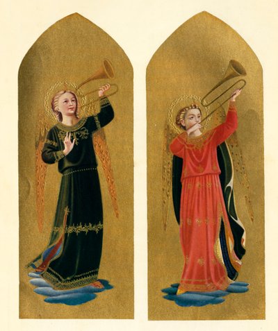 To engler med trompeter, 1400-tallet, c1909 av Fra Angelico