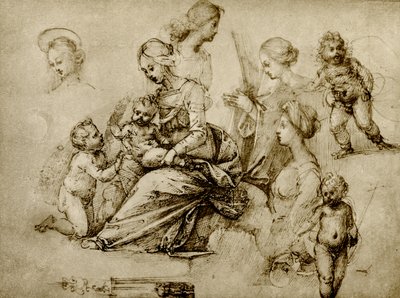 Studer på en Madonna av Fra Bartolomeo