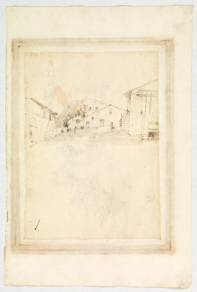 Utsikt over en landsby av Fra Bartolomeo