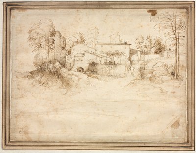 Våningshus på skråningen av en bakke, ca. 1508. av Fra Bartolommeo