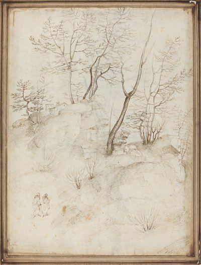 To brødre på en åsside [recto] av Fra Bartolommeo