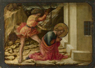 Halshugging av Sankt Jakob den store Predella-panelet til Pistoia Santa Trinità-altertavlen, 1455-1460 av Fra Filippo Lippi
