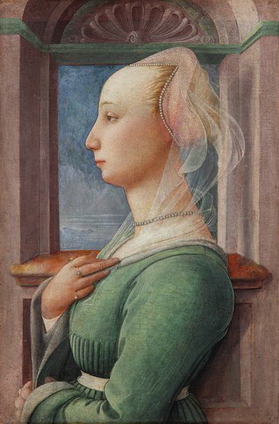 Profilportrett av en ung kvinne av Fra Filippo Lippi
