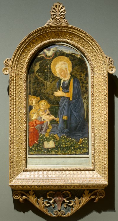 Jomfru og barn med engler, ca. 1460. av Fra Filippo Lippi