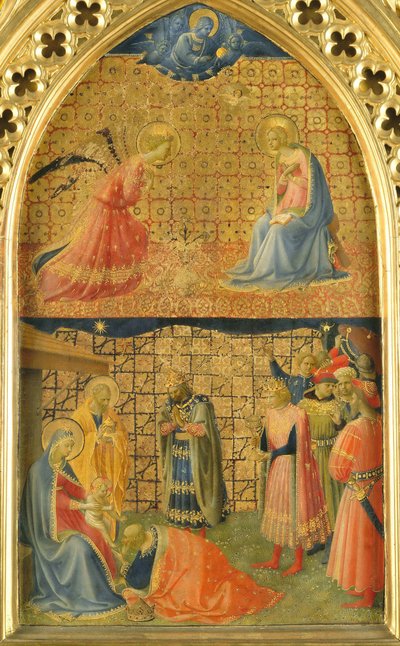 Bebudelsen og tilbedelsen av magiene, ca. 1433-1434. av Fra Giovanni Angelico da Fiesole
