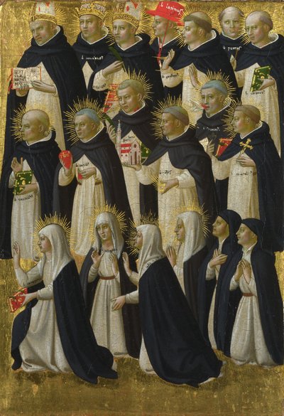 Det dominikanske velsignede panel fra Fiesole San Domenico altertavle, ca. 1423-1424 av Fra Giovanni Angelico da Fiesole