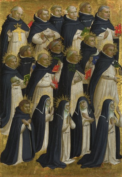 Det dominikanske velsignede panelet fra Fiesole San Domenico altertavle, ca. 1423-1424 av Fra Giovanni Angelico da Fiesole
