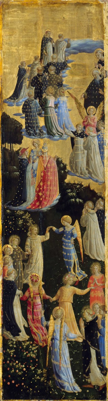 The Last Judgment Winged Altar, venstre panel, tidlig på 1400-tallet av Fra Giovanni Angelico da Fiesole