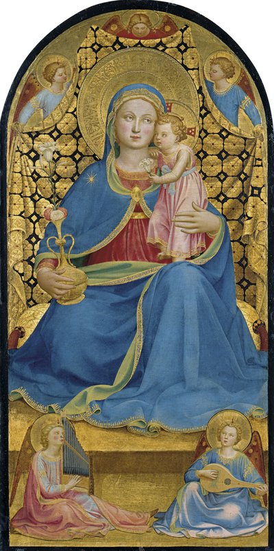Ydmykhetens jomfru Madonna dell Umilitá, ca. 1433-1434 av Fra Giovanni Angelico da Fiesole
