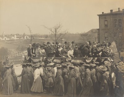 Fotografi av 25-årsjubileet for grunnleggelsen av Tuskegee Institute, 1906. av Frances Benjamin Johnston