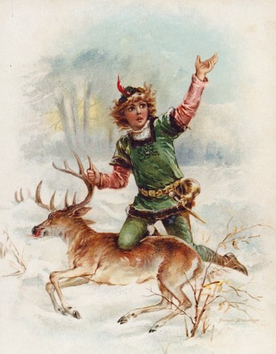 Edward av Caernarfon (kromolitografi) av Frances Brundage