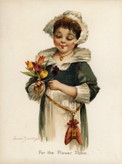 For blomstershowet (farge litho) av Frances Brundage