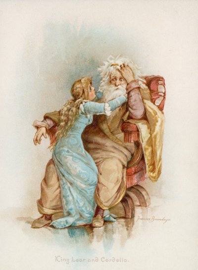 Shakespeares Kong Lear og Cordelia av Frances Brundage