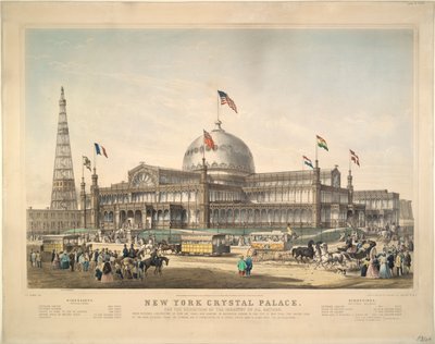 New York Crystal Palace: For utstillingen av alle nasjoners industri. av Frances Flora Bond Palmer