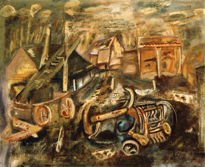 Farm Yard, Essex av Frances Hodgkins
