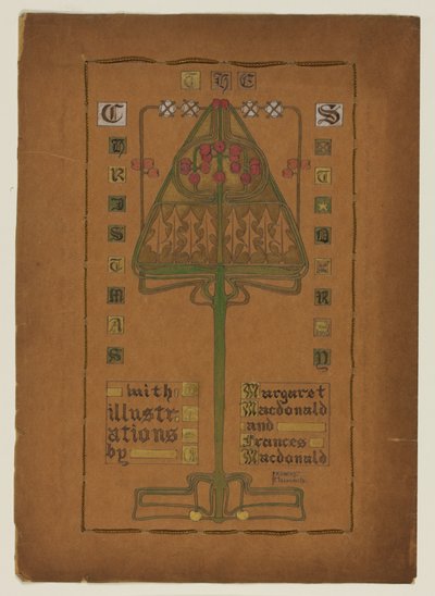 Tittelside for "The Christmas Story", 1895-96 av Frances Macdonald