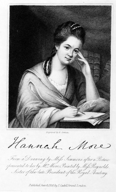 Hannah More, gravert av Edward Scriven, 1838 (gravering) av Frances Reynolds