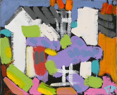Wisteria, 2010 (olje og akryl på lerret) av Frances Treanor