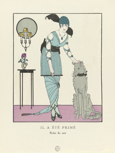 Han ble tildelt, pub. 1914 (stensiltrykk) av Francesc Xavier Gosé