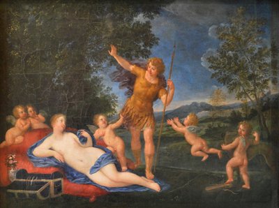 Fransk: Venus og Adonis Venus og Adonis av Francesco Albani