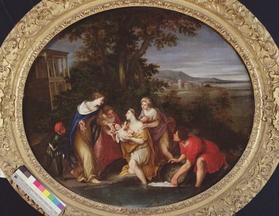 Moses reddet fra drukning av Francesco Albani