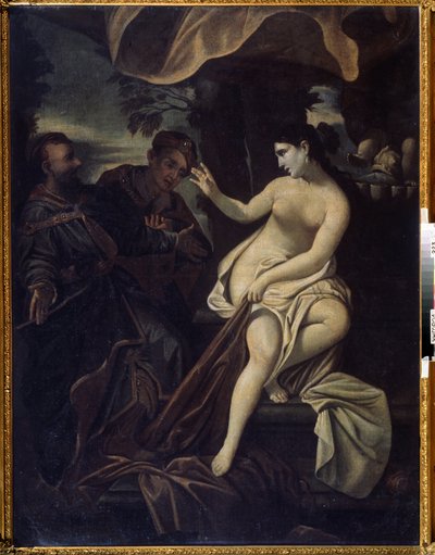 ""Suzanne og de eldste"" (Susanna og de eldste) Maleri av Francesco Albani dit l