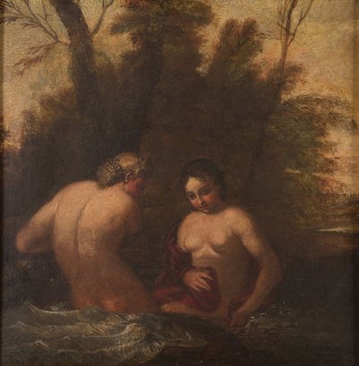 Zwei badende Nymphen av Francesco Albani