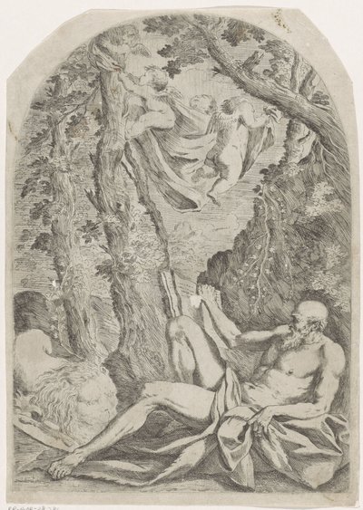 Den hellige Jerome av Francesco Amato