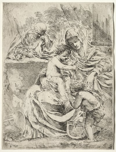 Den hellige familie av Francesco Amato