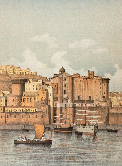 Castel Nuovo (New Castle), i Napoli av Francesco Aversano