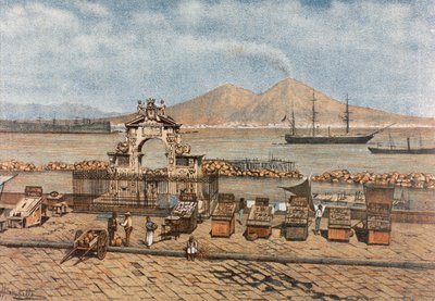 Santa Lucia-stranden, i Napoli av Francesco Aversano