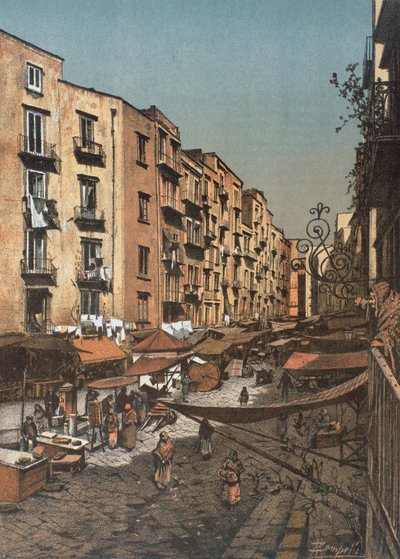 Strada Selleria til Pendino, i Napoli av Francesco Aversano