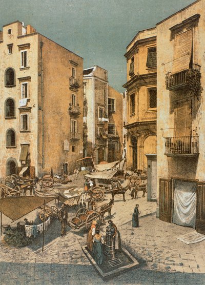 Utsikt over Almo-plassen i Napoli av Francesco Aversano