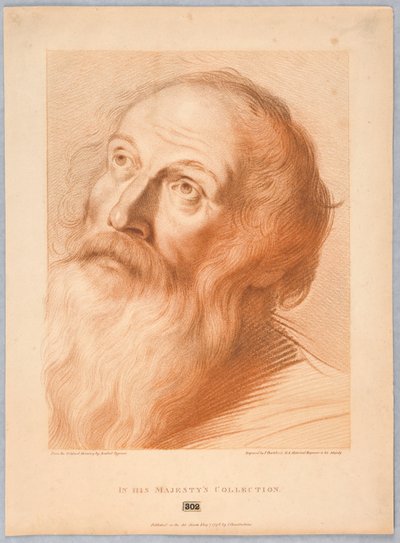 En gammel manns hode av Francesco Bartolozzi