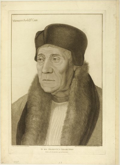 Erkebiskop Warham av Francesco Bartolozzi