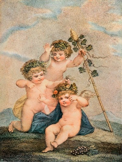 Cupids, c1700-tallet av Francesco Bartolozzi