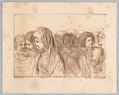 Åtte hoder, menn og kvinner av Francesco Bartolozzi