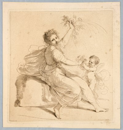 Flora, med en gutt av Francesco Bartolozzi